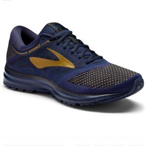 Brooks Revel Running Sneakers "Navy Gold" Men's Size 9